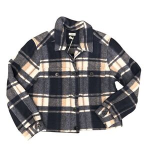 Anthropologie Plaid Dylan Jacket Medium NWT $158